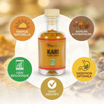 Kari Bio curry doux AyurVana 50g flacon verre avec bénéfices bio, digestif et saveurs authentiques