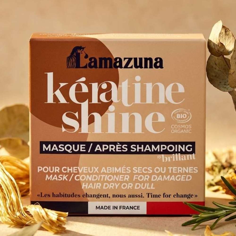 Un masque solide kreatine repair de la marque lamazuna