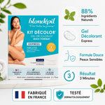 Kit Décolor express Blondépil 2x75ml gel décolorant visage et corps formule douce