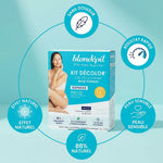Kit Blondépil Décolor Express gel décolorant visage et corps avec ses bénéfices principaux illustrés