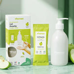 Kit Découverte Gel Douche Poudre Pomme Verte Pimpant avec bouteille et recharge