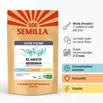 Klamath Crue Poudre Bio 50g Sol Semilla avec posologie et bénéfices : concentration, immunité, vitalité