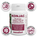 Konjac Neodiet 90 gélules avec bénéfices coupe-faim et satiété durable