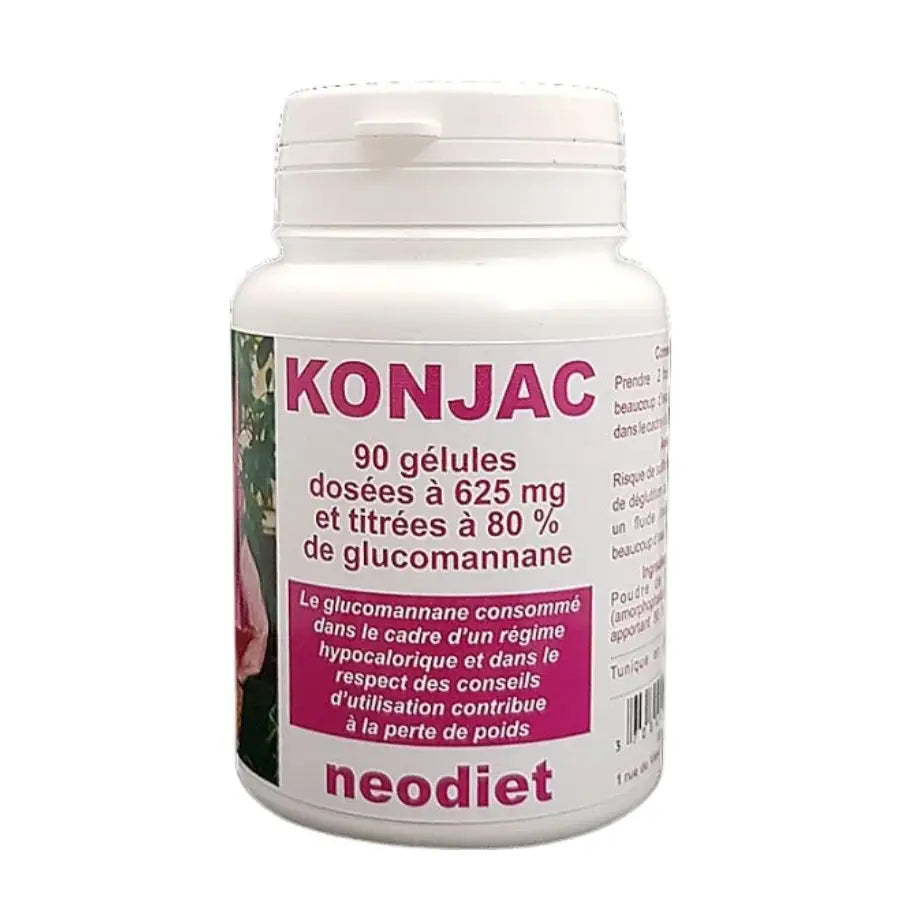 Boîte de 90 gélules de Konjac de la marque Neodiet 