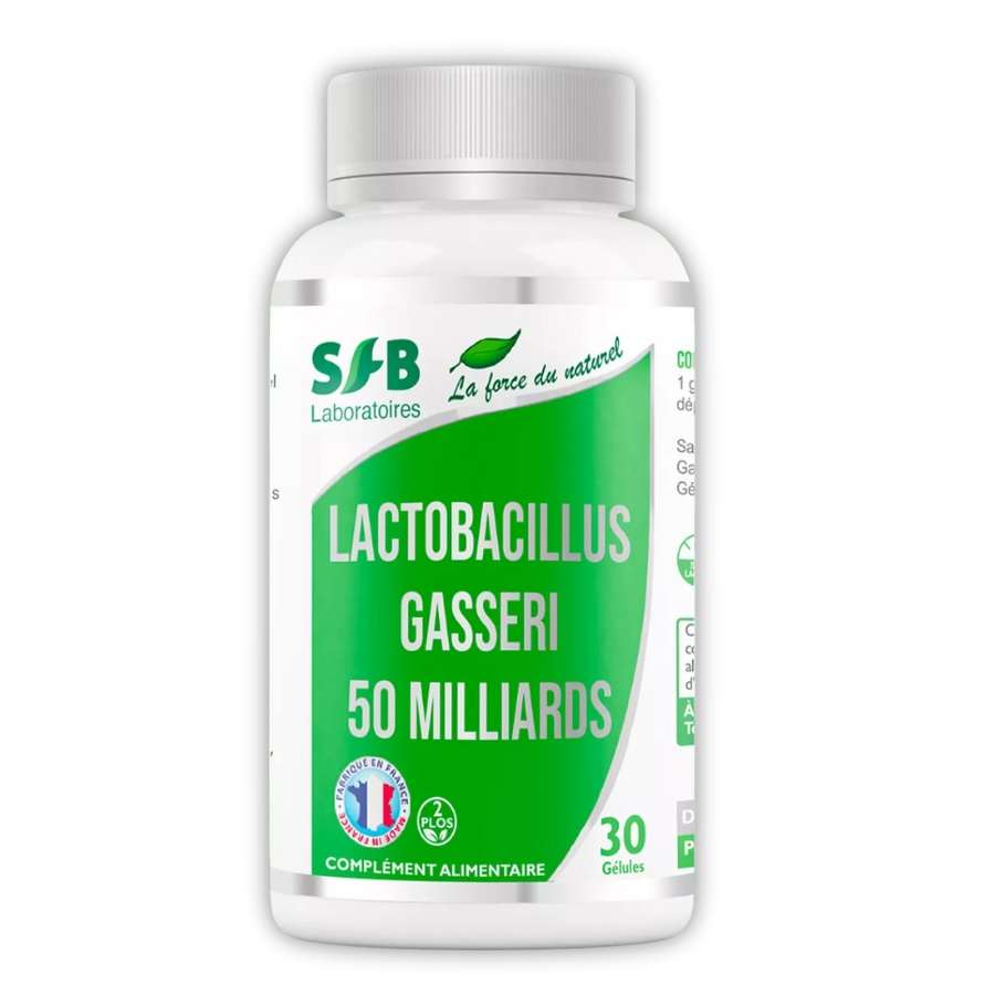 Une boite de 30 gélules de probiotiques Lactobacillus L- Gasseri dosée à 50 milliards, de la marque SFB Laboratoires
