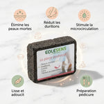Pierre ponce Eolesens La Pierre Tendresse avec 5 bénéfices pour soigner les pieds et éliminer les peaux mortes