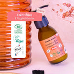 Les labels du dentifrice à l'argile blanche gout fraise de 180 ml Comme Avant