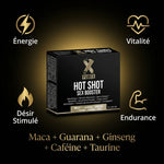 Labophyto Hot Shot Sex Booster X Power aphrodisiaque avec bénéfices énergie, vitalité et endurance