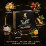 Labophyto Hot Shot Sex Booster X Power avec ingrédients naturels maca, guarana, ginseng et caféine