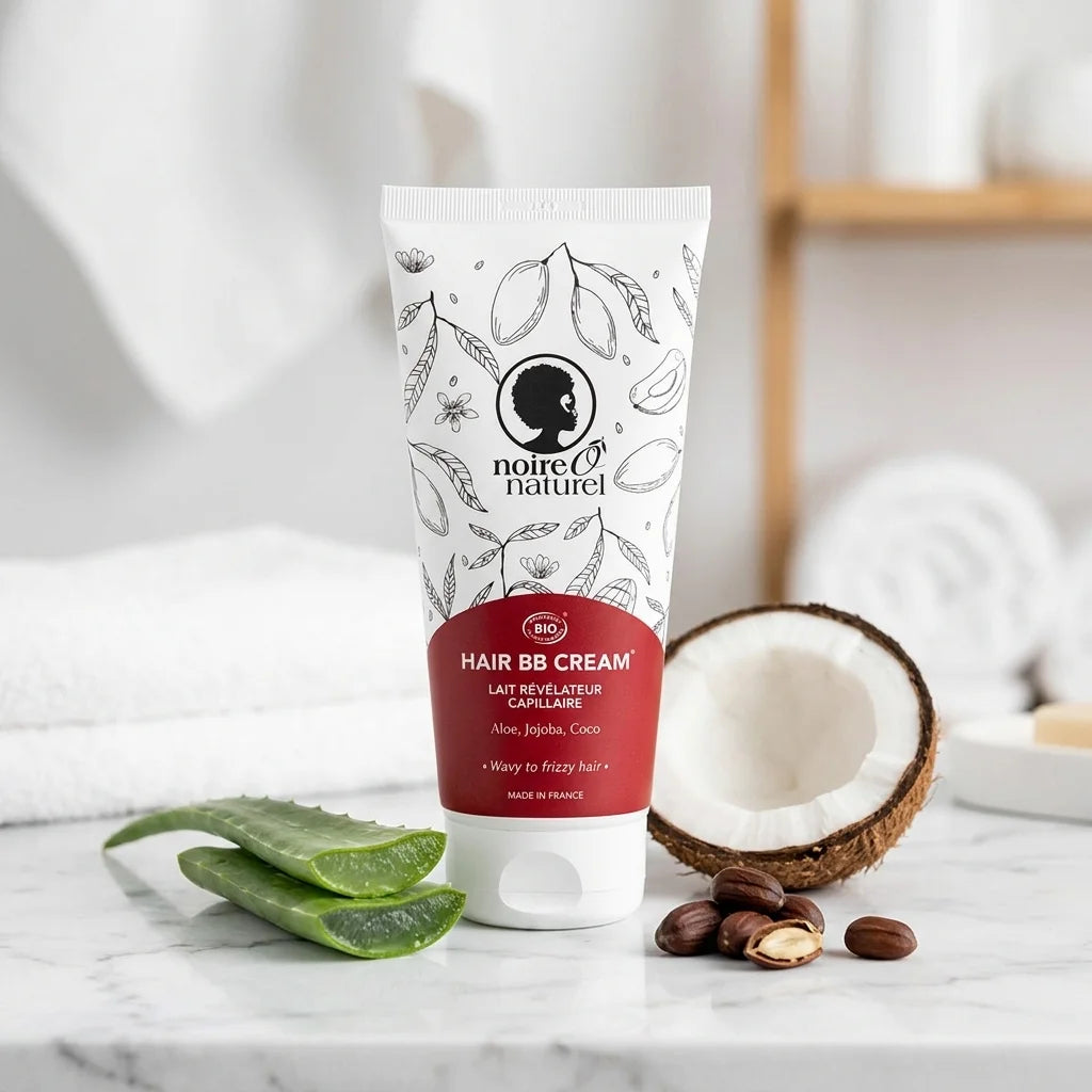 Lait capillaire Noire Ô Naturel 200ml avec ingrédients naturels aloe vera et coco