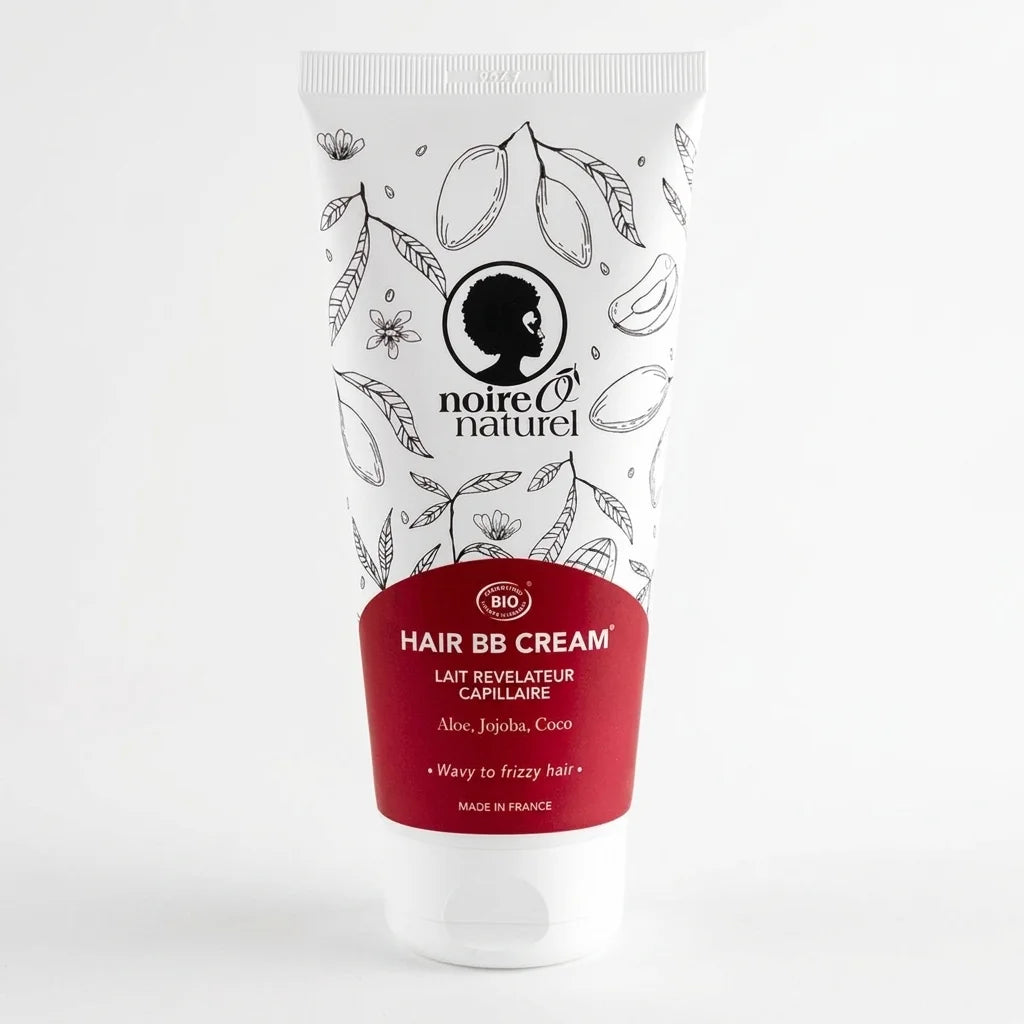 Lait capillaire Noire O Naturel 200ml tube blanc avec label rouge et ingrédients botaniques