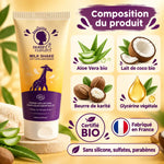 Lait capillaire enfant sans rinçage Noire Ô Naturel 200 ml et sa composition : aloe vera, lait de coco, karité bio