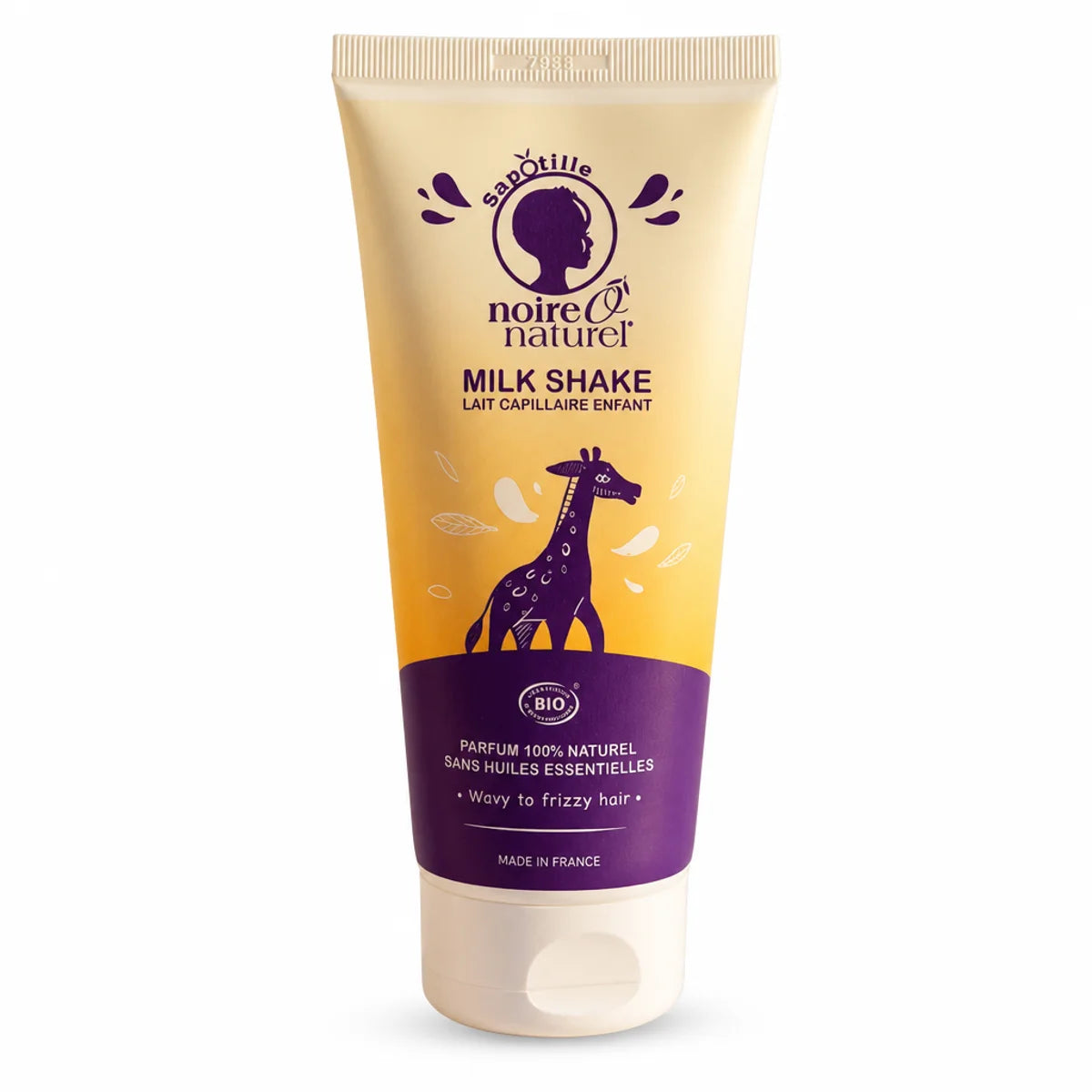 Lait capillaire enfant sans rinçage Noire O Naturel 200ml tube packaging