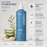 Lait Corps Hydratant Endro 400ml avec 5 bénéfices: hydratation, absorption rapide, apaisement et nutrition naturelle
