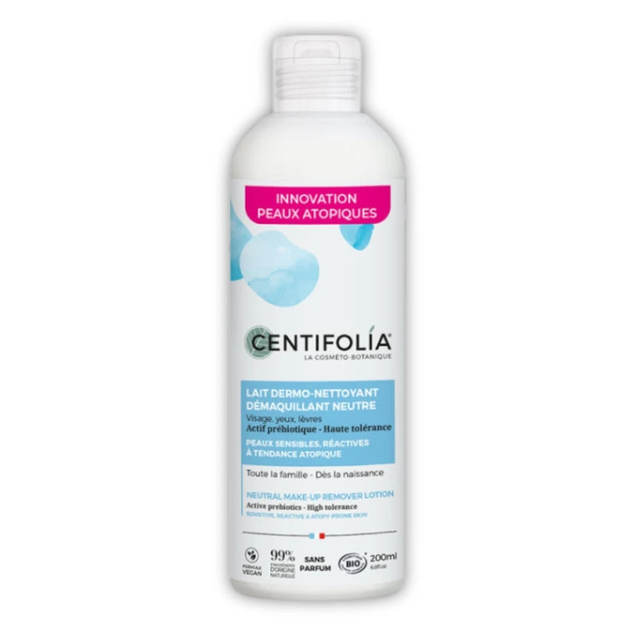 Lait Dermo-Nettoyant Démaquillant Neutre Bio Centifolia 200 ml