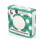 Un Galet exfoliant naturel corps & visage Lamazuna dans son emballage carton