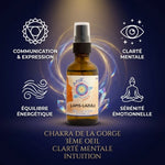 Huile de cristal Lapis-Lazuli Ansil 50ml avec icônes chakras et bénéfices énergétiques