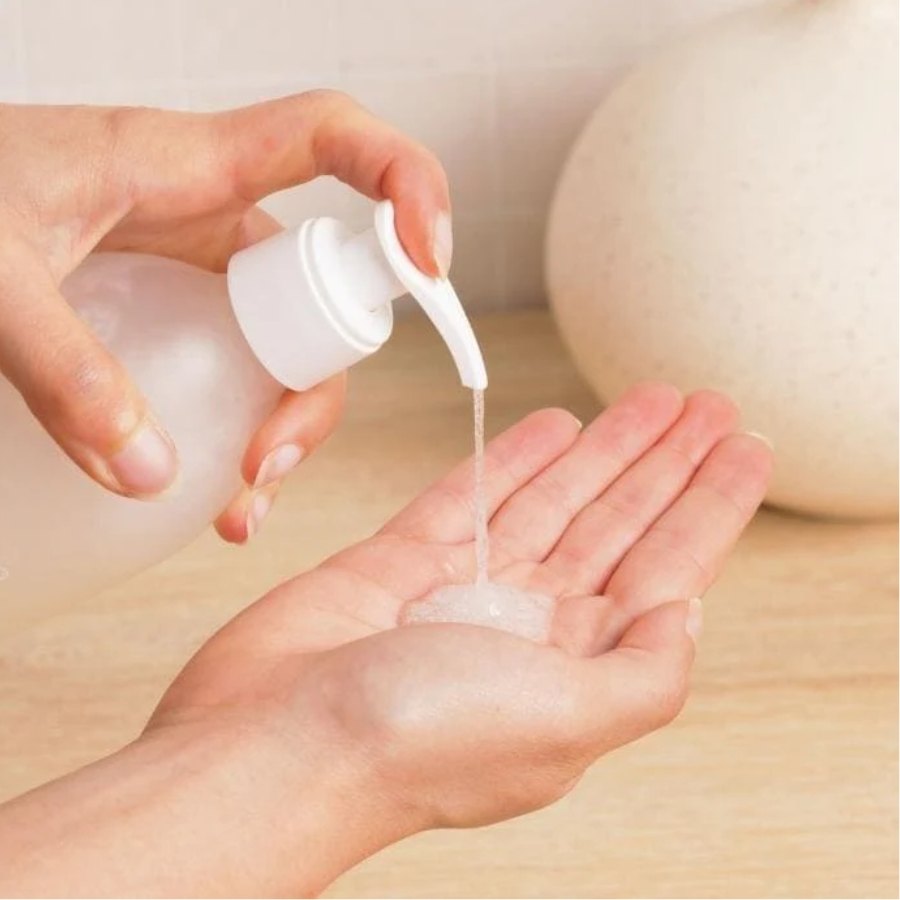 Lavant mains à la fleur de coton à diluer en poudre, sous la forme de gel de la marque Pimpant