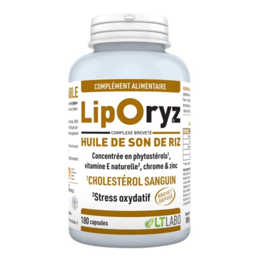 Une boîte de 180 gélules de Liporyz huile de son de riz