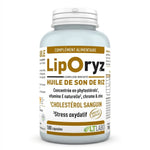 Liporyz 180 capsules huile son de riz LT Labo cholestérol flacon bleu gris
