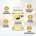 Liporyz Starter 80 capsules LT Labo avec bénéfices santé cardiovasculaire et cholestérol équilibré