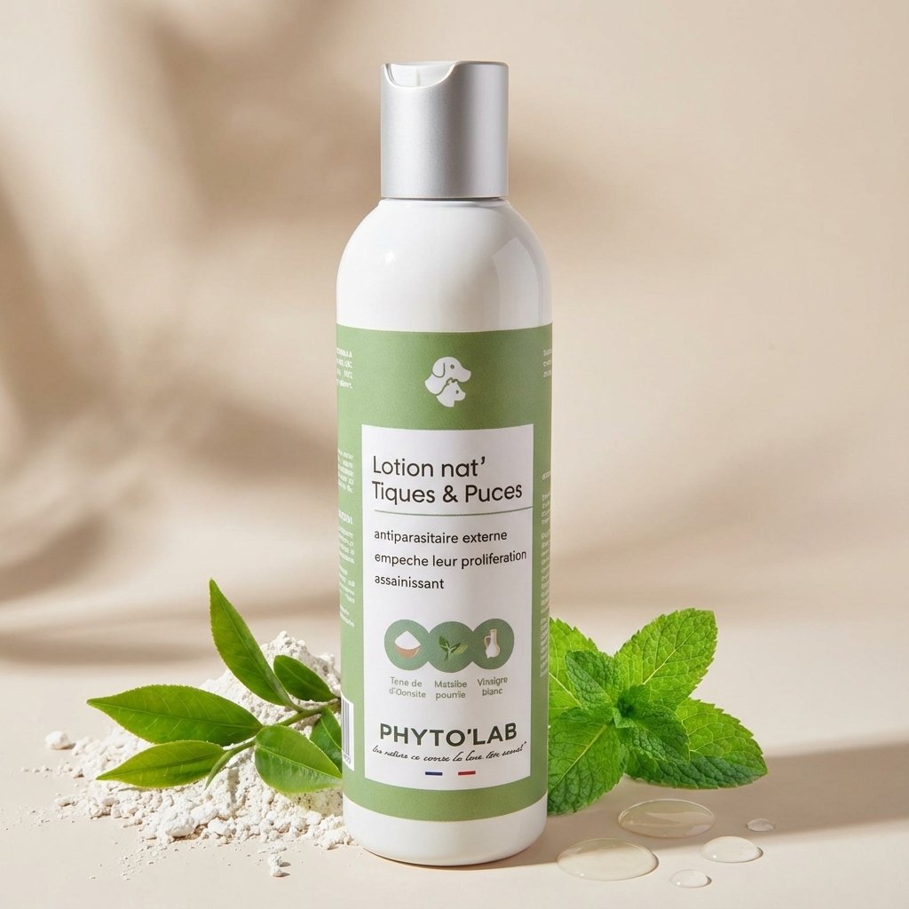 Lotion naturelle Phyto'Lab anti-puces chien chat 250ml avec ingrédients naturels