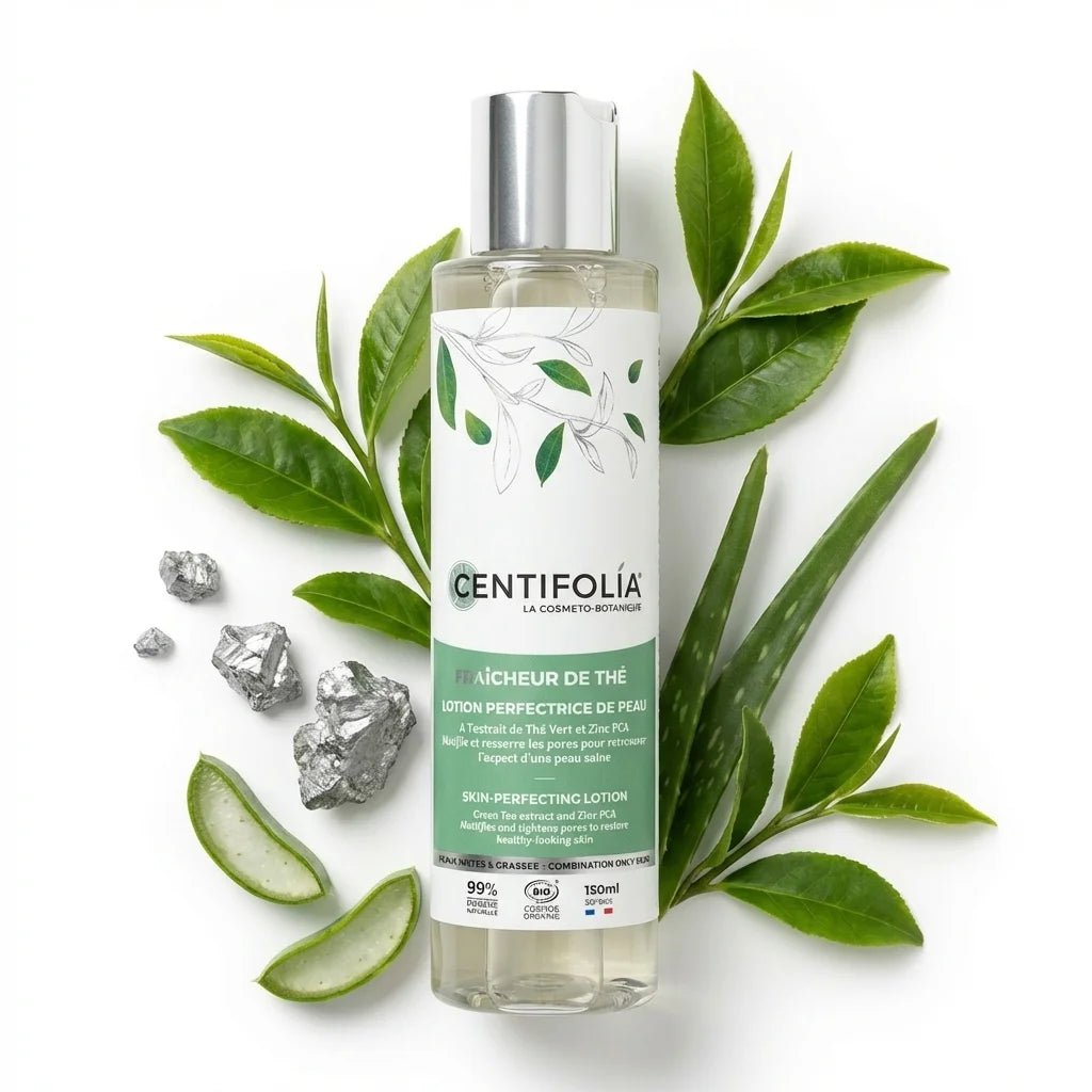 Lotion Perfectrice Centifolia 150ml avec ingrédients naturels thé vert et aloe vera