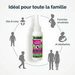 Lotion traitante poux Bio Coslys 100ml, flacon blanc avec applicateur, idéale famille dès 6 mois