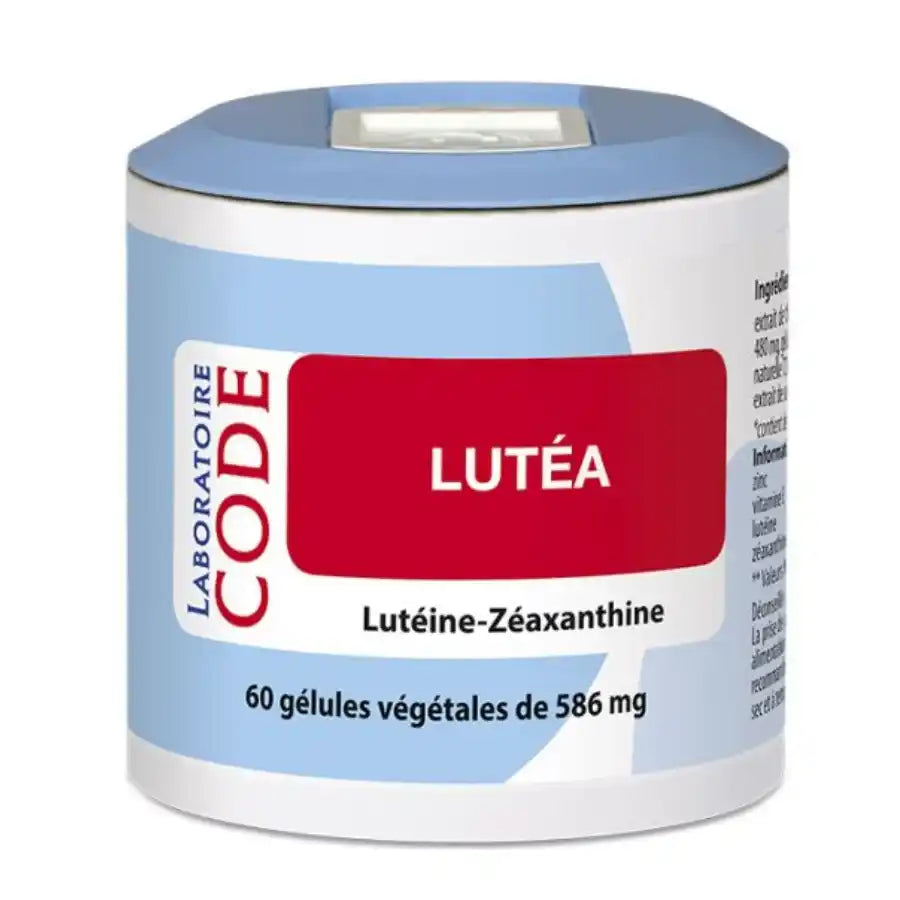 Lutéa, boîte de 60 gélules végétales de la marque Laboratoire Code. 
