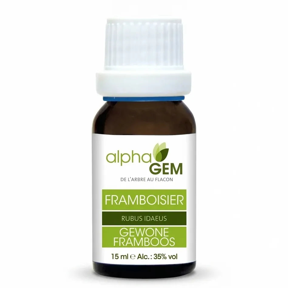 Macérat de bourgeon de Framboisier Bio Alphagem 15ml flacon verre ambré