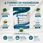 Magform Inolab complexe 4 magnésium 120 gélules avec composition nutritionnelle et bénéfices santé