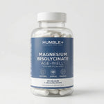 Magnésium Bisglycinate Humble+ 90 gélules - Complément sommeil et stress en flacon verre