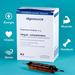 Magnésium Marin Hyposodé AlgoSource 15 ampoules avec bénéfices énergie, vitalité, muscles et stress