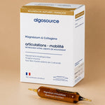 Photo montrant la boite de magnesium et collagene en format ampoules 