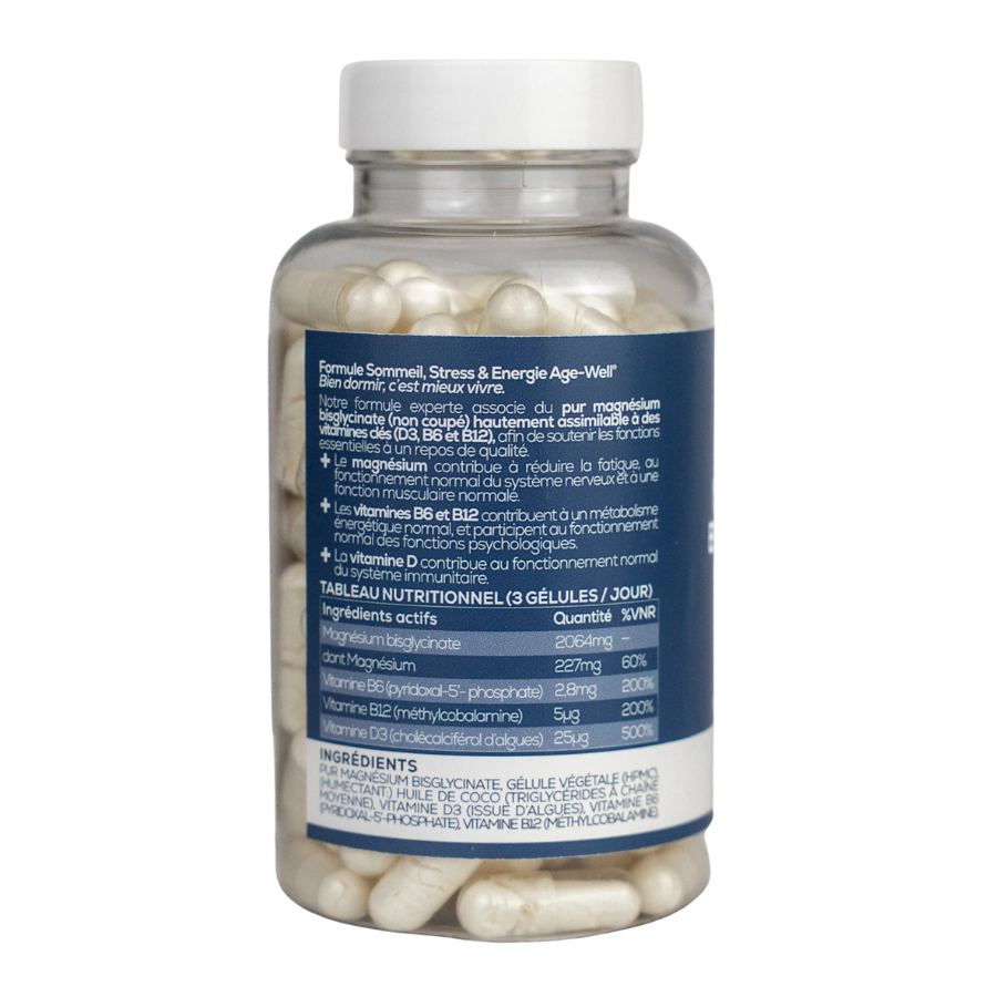 Dos du flacon de magnésium sommeil humbe+ 