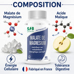 Malate de magnésium SFB Laboratoires 90 comprimés avec composition et bénéfices pour l'énergie cellulaire
