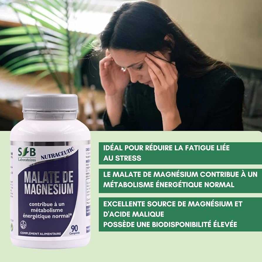 Les bienfaits du Malate de magnésium en comprimés sur la fatigue, le stress, et le métabolisme