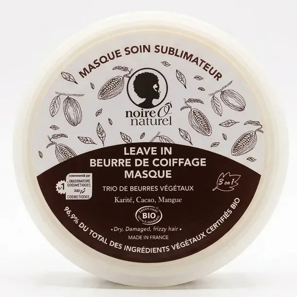 Masque capillaire Sublimateur 3 en 1 Noire O Naturel pot blanc fond blanc