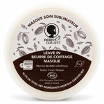 Pot rond blanc du masque capillaire sublimateur 3 en 1 Noire Ô Naturel au beurre de karité, cacao et mangue, label BIO