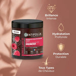 Masque cheveux Centifolia brillance intense 3 en 1 avec bénéfices hydratation protection