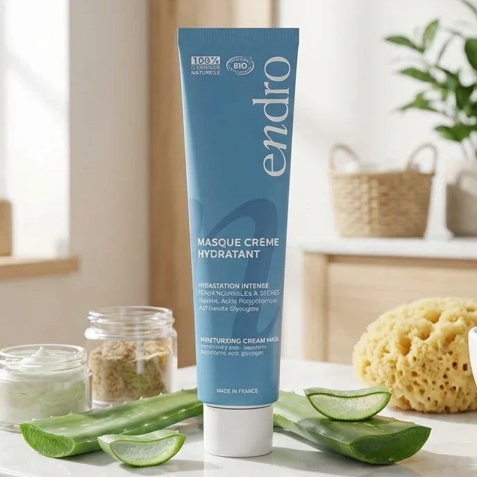 Masque crème hydratant Endro 75ml pour peaux sensibles avec aloe vera