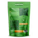 Le verso d'un sachet de Matcha en poudre bio 70 g Iswari