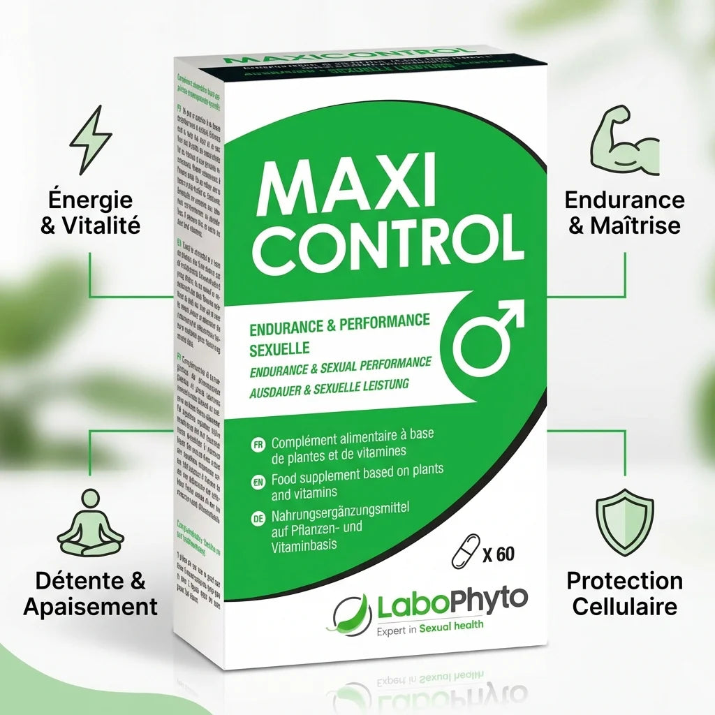 Maxi Control complément alimentaire 60 gélules Labophyto avec bénéfices endurance et vitalité