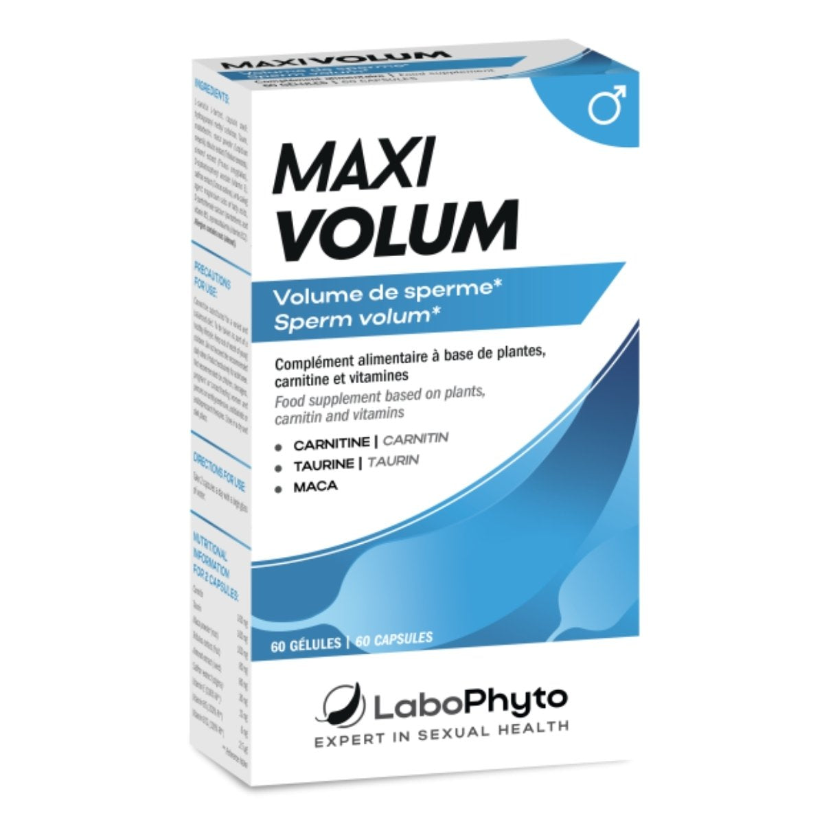 Une boîte de 60 gélules de Maxi Volum de la marque LaboPhyto
