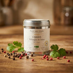 Mélange 5 Baies Bio Place des épices - Boîte de 50g avec baies colorées et épices naturelles