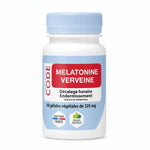 Mélatonine Verveine 60 gélules Laboratoire Code flacon blanc avec bouchon bleu