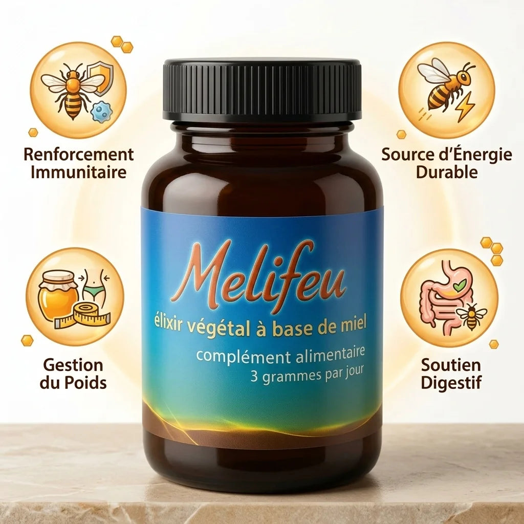 Melifeu 170g élixir hiver - Stimule chaleur corporelle, renforce immunité et vitalité