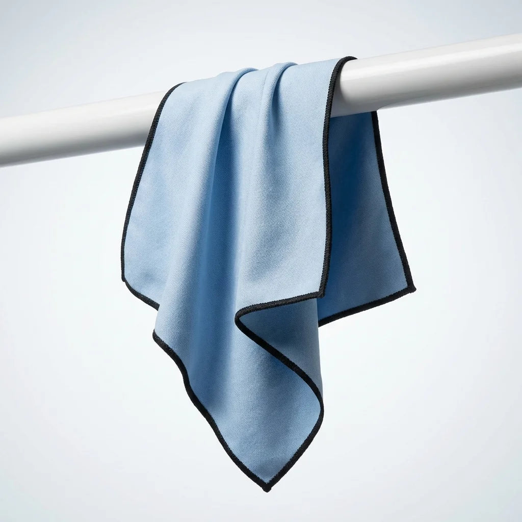 Chiffon microfibre extra-fine Pimpant bleu clair 40x40cm pour nettoyage vitres