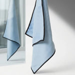 Chiffon microfibre extra-fine Pimpant bleu ciel 40x40cm pour nettoyage sans traces