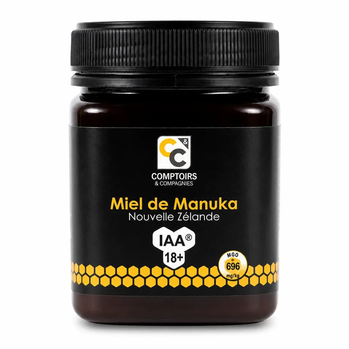 Miel de Manuka IAA 18+ 250g Comptoirs et Compagnies en pot verre ambré